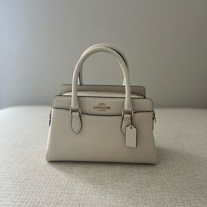 Coach Mini Darcie Carryall Bag with Signature Canvas Detail